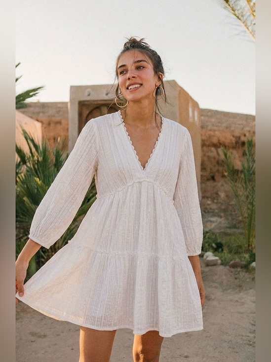 blue island Dresses & Skirts - Boho Babydoll Dress